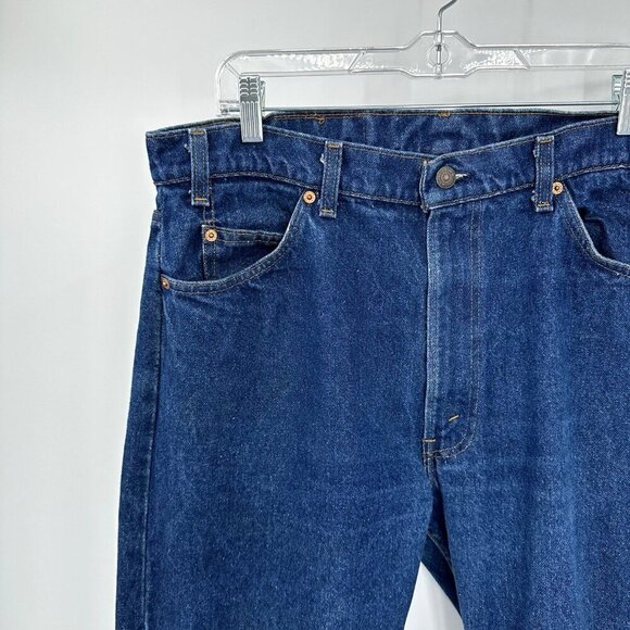 vintage 80s LEVIS jeans tapered 40505-0215 orange tab made in USA 36W 33L - Picture 3 of 11